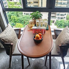 YJ阳台茶桌茶台小户型三件套组合网红桌椅子一套家用茶几一桌二椅