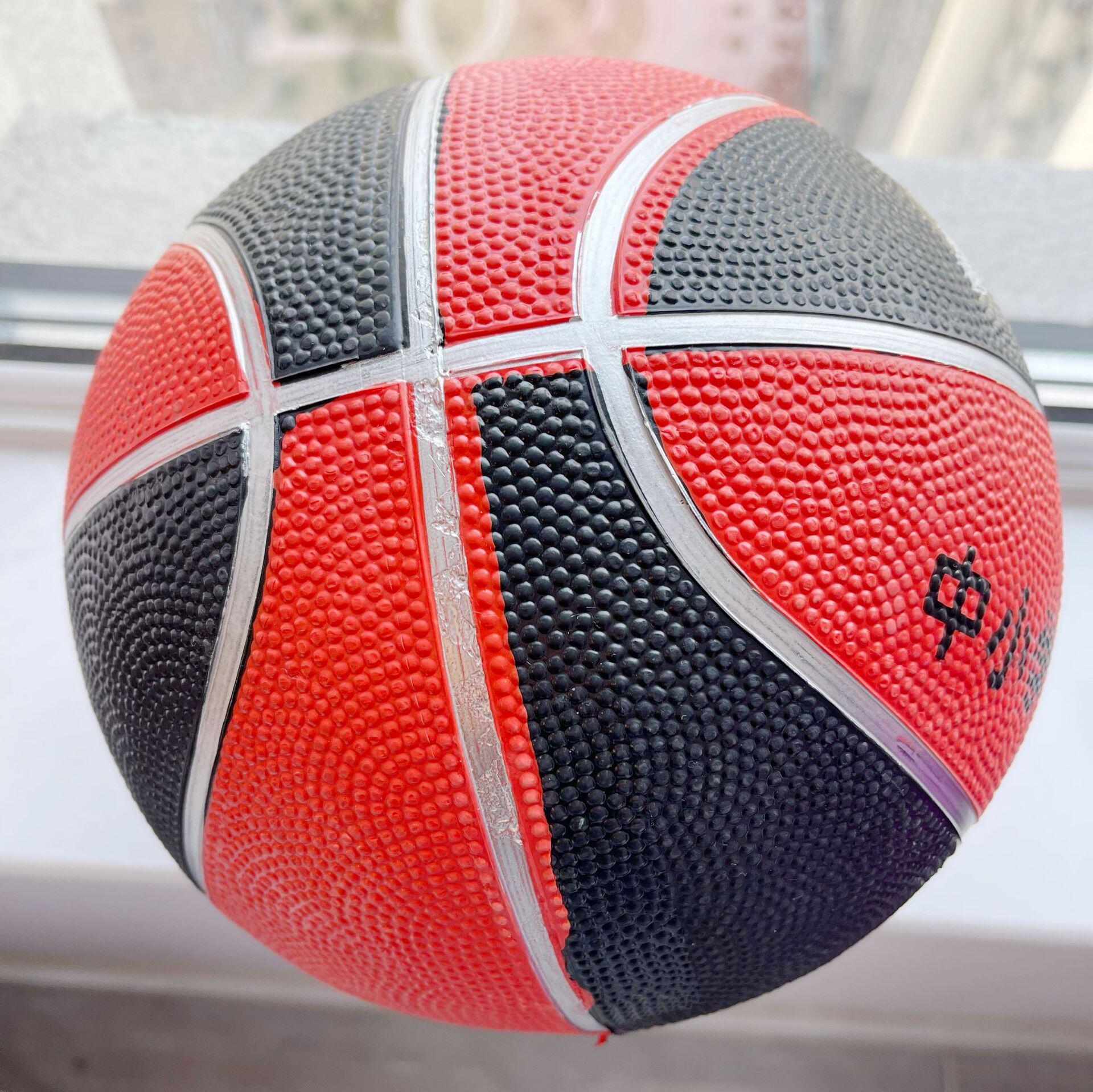 【秀出彩】批发5号黄绿橡胶篮球中小学生训练考试比赛黄绿篮球