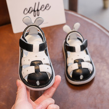 夏季新款婴儿凉鞋男宝0-1-3岁真皮防滑宝宝鞋2透气女童学步鞋软底