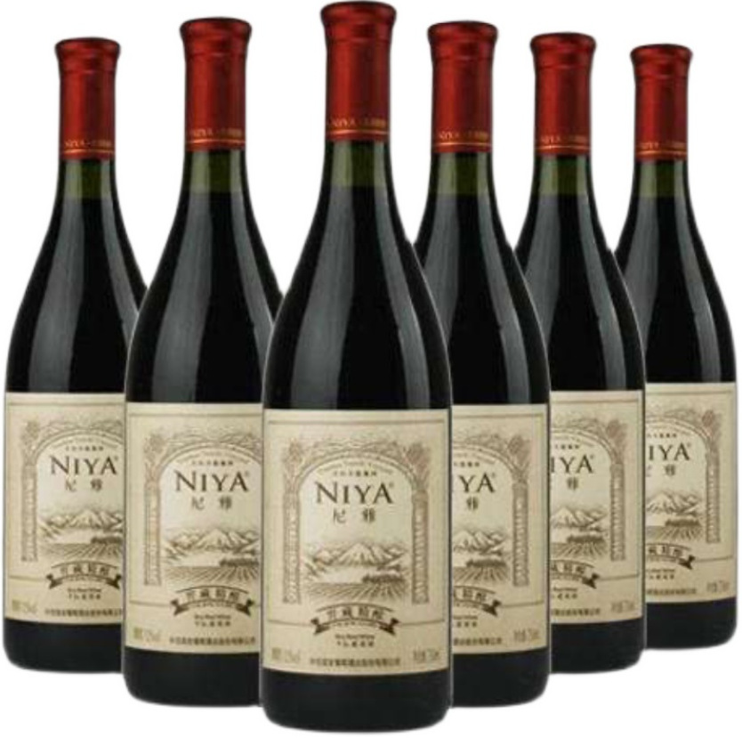 一箱也发货新疆尼雅窖藏精酿赤霞珠葡萄酒12.5度750ml*6瓶/箱包邮