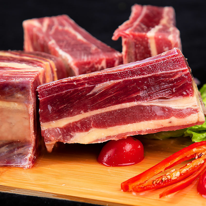 原切牛排内蒙古牛肋排骨牛寸排新鲜带肉黄牛整根牛肋排牛小排批发