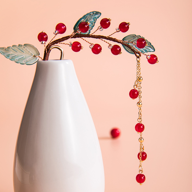 古风发簪流苏步摇簪子女汉服发钗仙气u钗复古宫廷旗袍百搭配饰