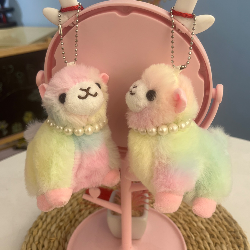 Pearl Alpaca Wholesale 4-Inch Plush Pendant 10cm Small Doll Boutique Pendant 3-Inch Clothes Ornaments Activity