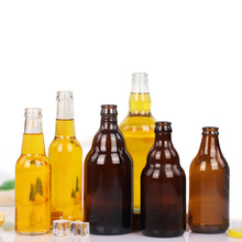 厂家批发现货330ml棕色玻璃啤酒瓶500ml透明饮料瓶汽水玻璃分装