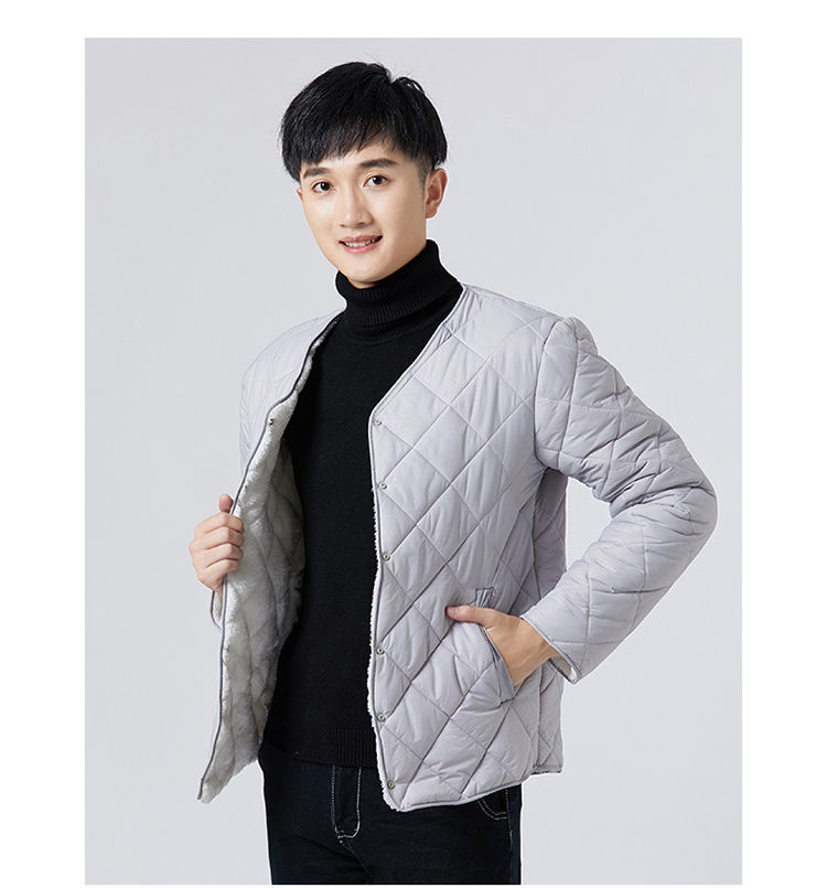 羊羔绒棉衣男短款加绒加厚小棉袄内穿打底防寒服冬季学生保暖棉服