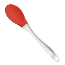 食品级硅胶小号勺子不粘锅搅拌勺汤匙勺子创意密匙烹饪工具