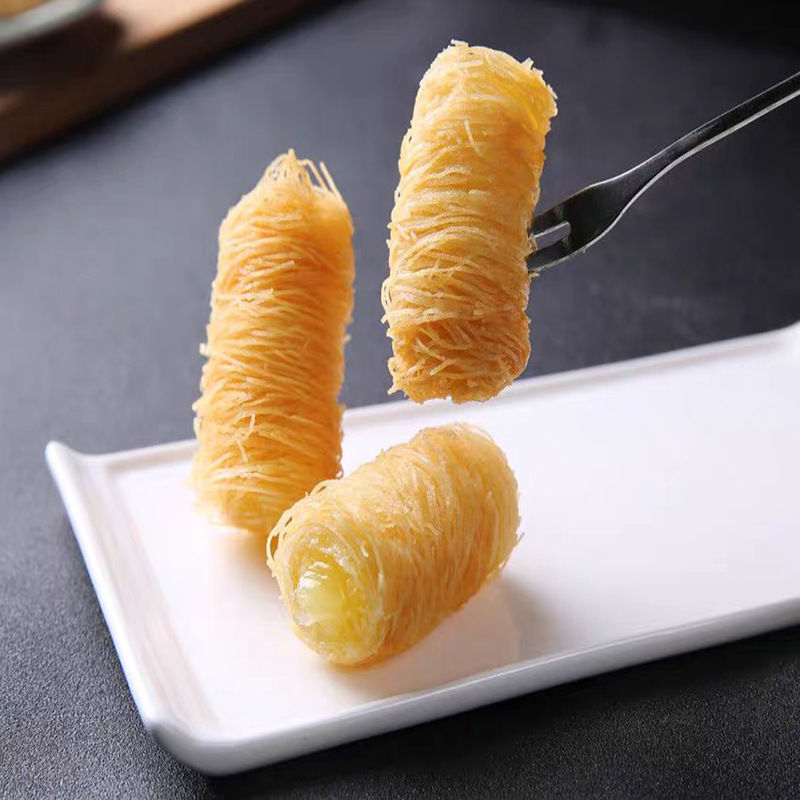 阿诺金丝榴莲酥 10个*12袋/箱 批发广式油炸小吃半成品金丝榴莲酥