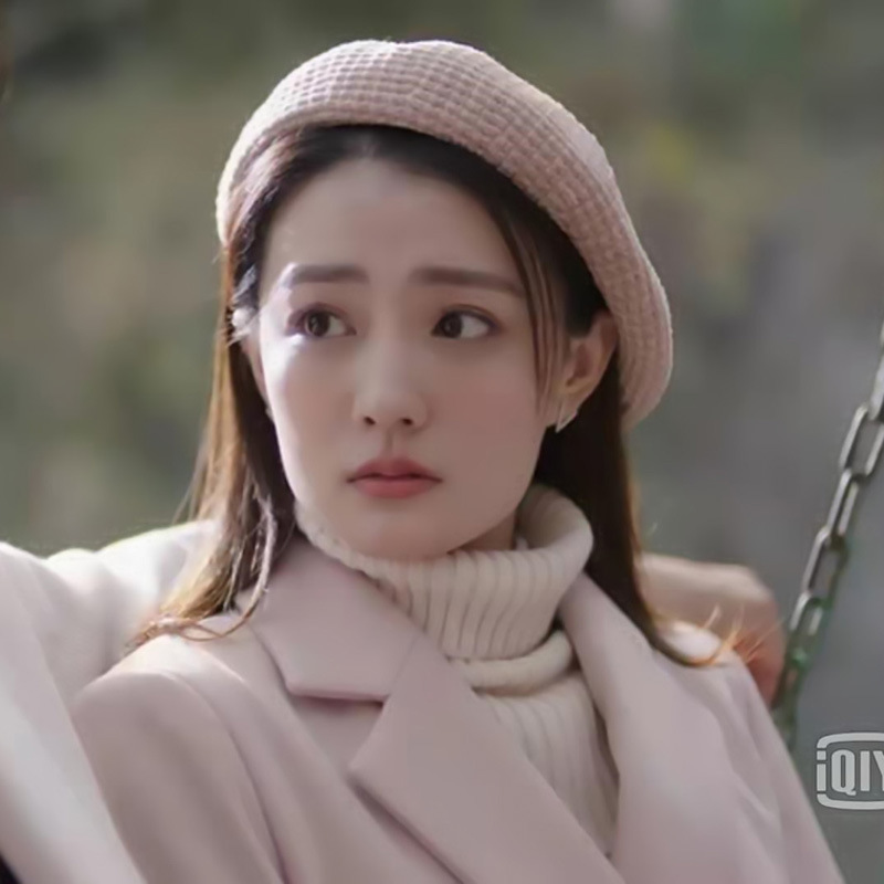 良辰美景好时光徐璐梁辰同款耳环2021新款满钻小巧v形银针耳钉饰