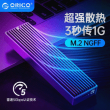 ORICO奥睿科M2PF M.2NGFF硬盘盒Type-CSSD移动固态雷速SATA硬盘盒