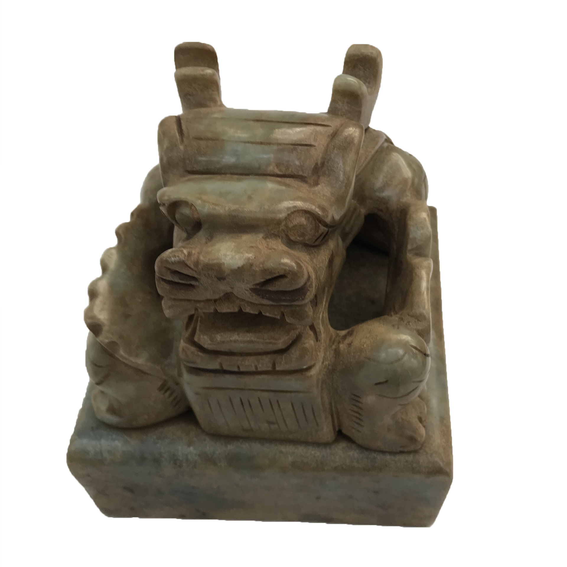 5厘米战汉古玉龙头印章玉玺龙印武吉祥物摆件