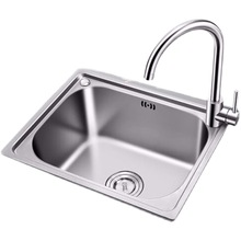 xy洗菜盆单槽304不锈钢水槽厨房洗碗池水池家用洗菜池大小号洗手