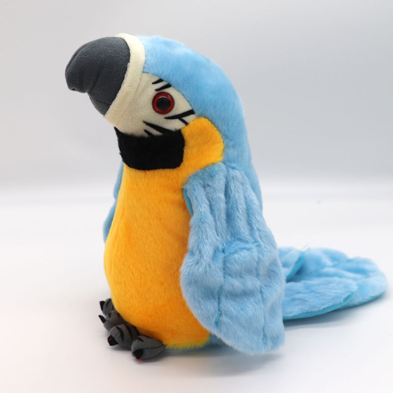 Recording Tongue-Learning Parrot Talking Parrot Fan Wings Recording Doll Electric Plush Toy Children Gift