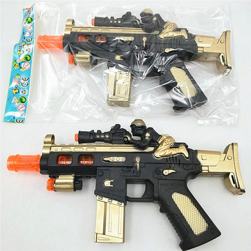 新电动语音枪玩具士兵带灯光音乐儿童玩具地摊货源批发两款随机