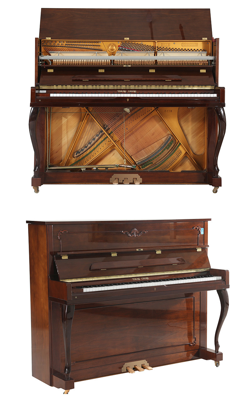 厂家专供韩国二手钢琴批发yingchang英昌e118c练琴立式钢琴