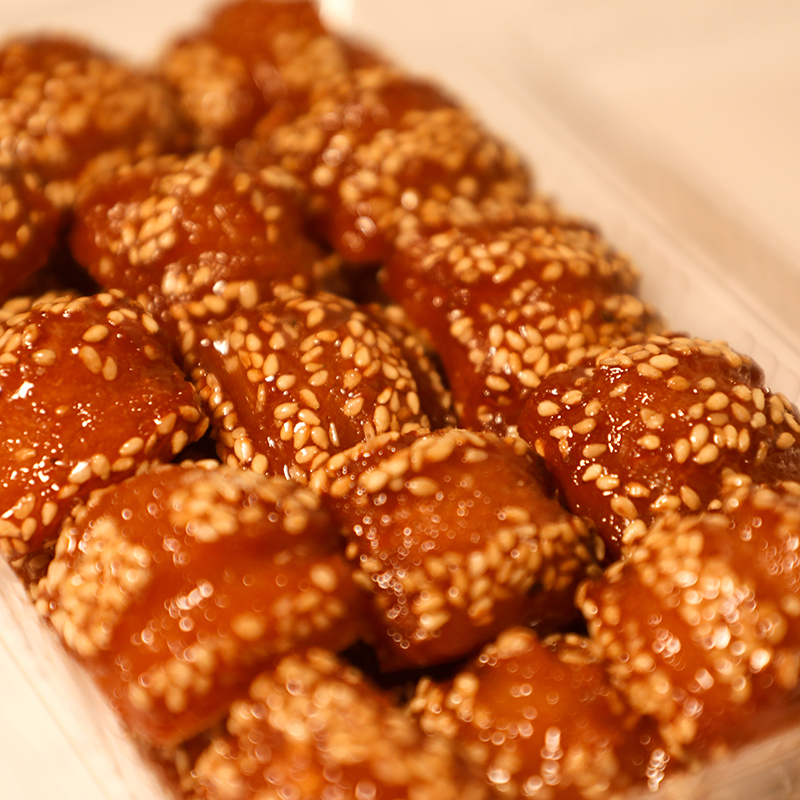 美食中国山东非遗蜜三刀泰山特产清真蜜食油果蜜饯休闲糕点