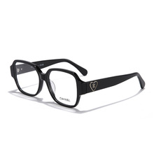 小香带LOGO新款ch3438板材眼镜架网红时尚爱心眼镜框板材方框镜架