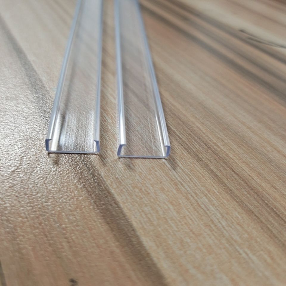优质led低压灯带贴片套管灯带卡槽pvc透明环保阻燃塑料卡槽