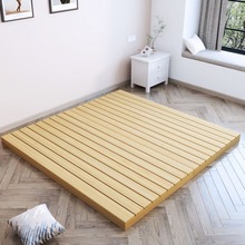 榻榻米床架实木床垫增高铺板透气折叠床板木板无床头简约地台床