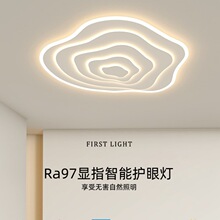 北欧客厅灯2024新款极简现代简约卧室灯书房智能护眼led吸顶灯具