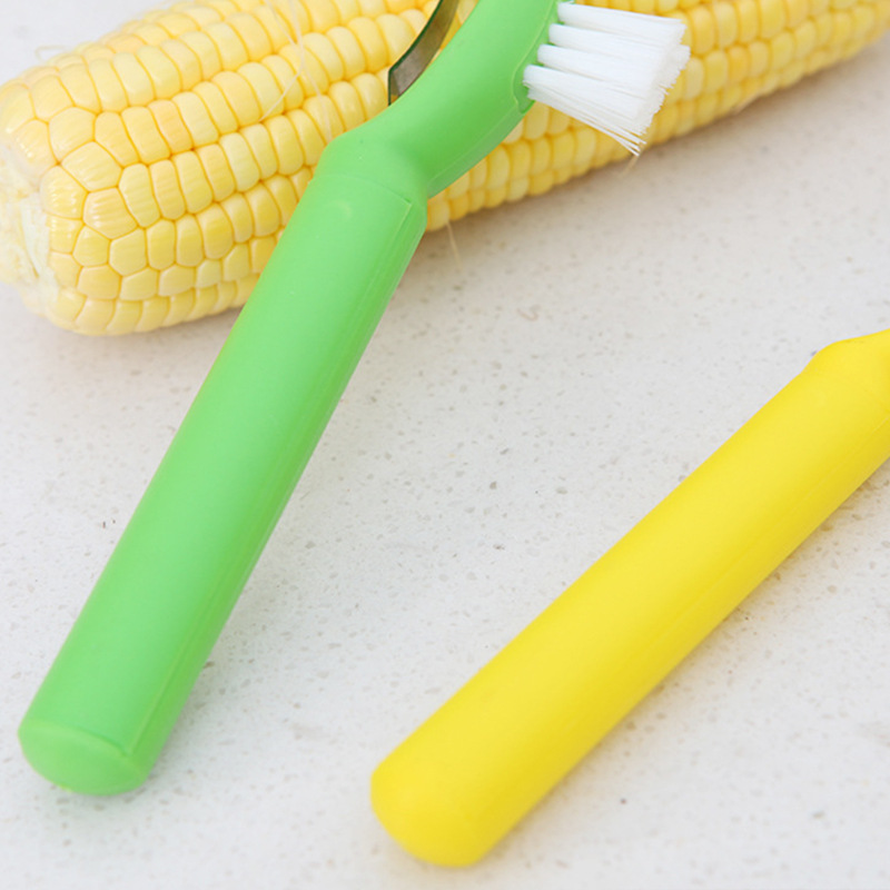 Two-in-One with Cleaning Brush Corn Planer Multi-Function Corn Peeler Corn Peeler Corn Device Thresher