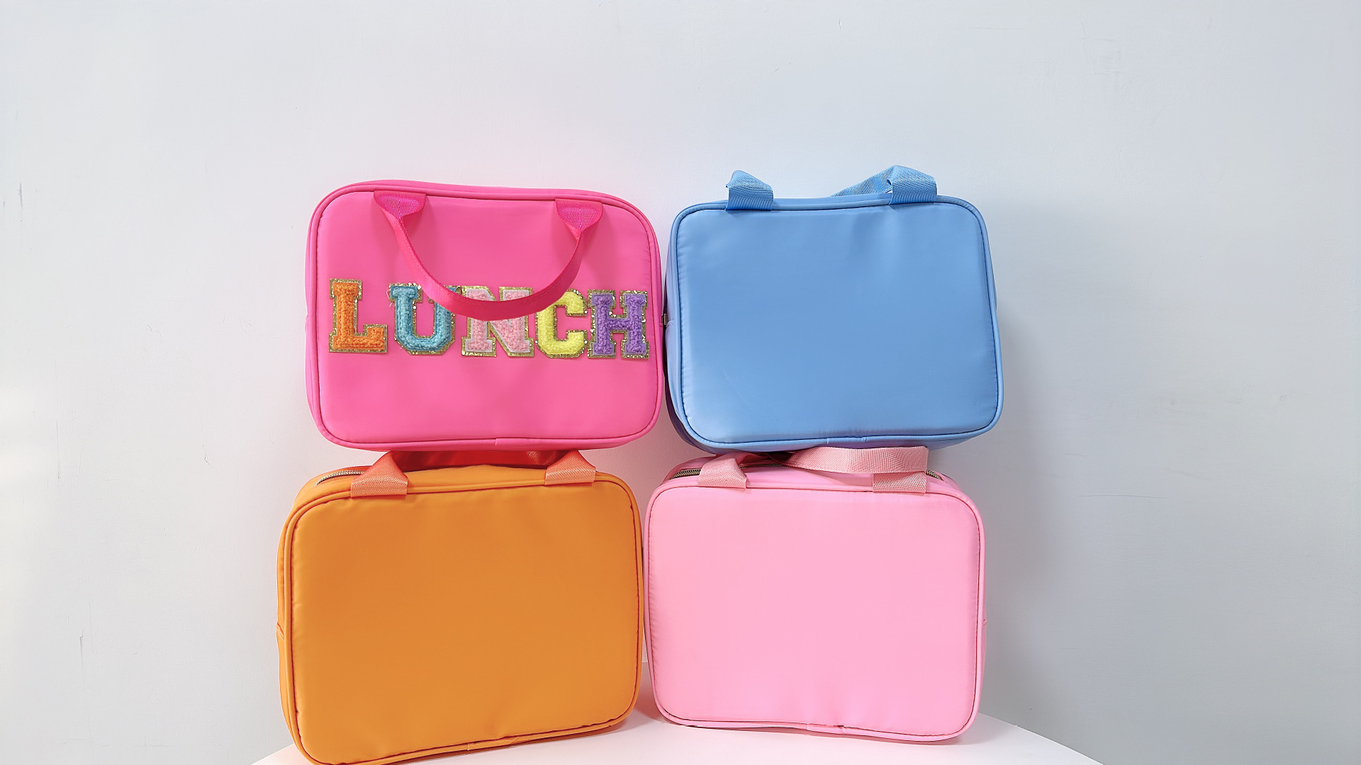 Factory Direct Sales Multicolor Nylon Waterproof Portable Insulation Ice Pack Insulated Bag Lunch Box Lunch Box Bag Outdoor Lunch Bag