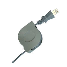 日本PSE伸缩圆盘电源线电线插头新能源储能灯饰日规美规品字尾梅