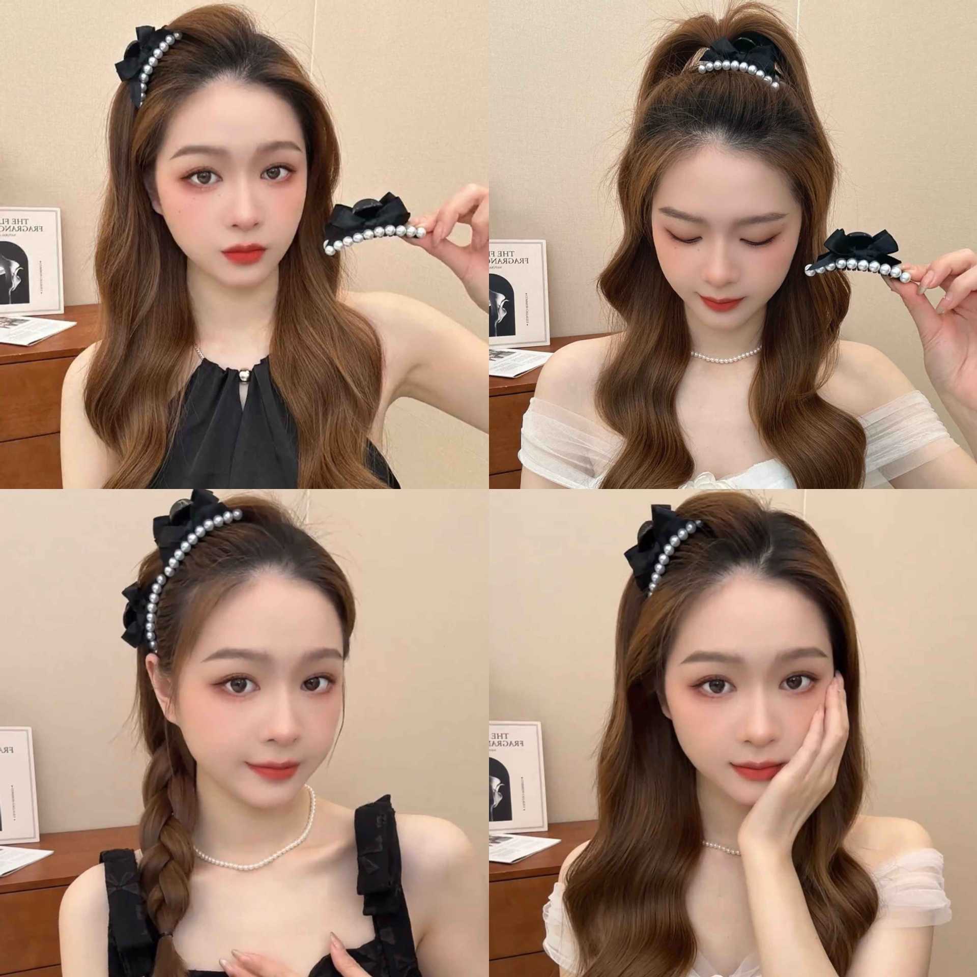 珠珠蝴蝶结小号抓夹女刘海夹碎发前额ins风学生侧边头发夹子发卡