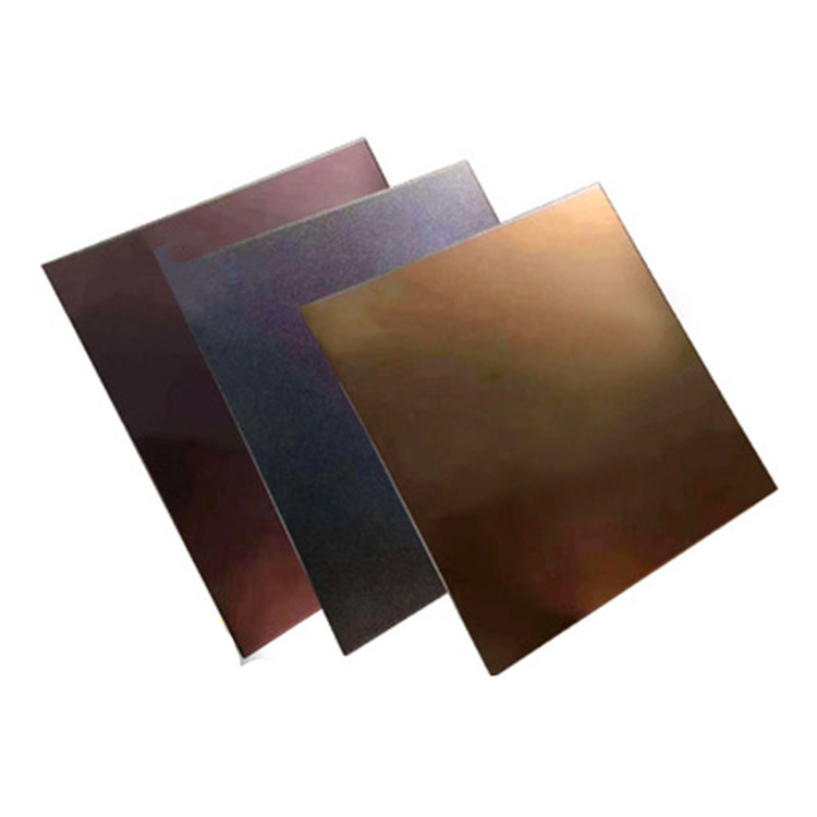 304镜面喷砂不锈钢板材无指纹黑色哑光装饰彩板 拉丝不锈钢板定做