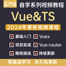 年开发必修web教程影片vue3-2024实战TS高级Vue3.0企业级前端