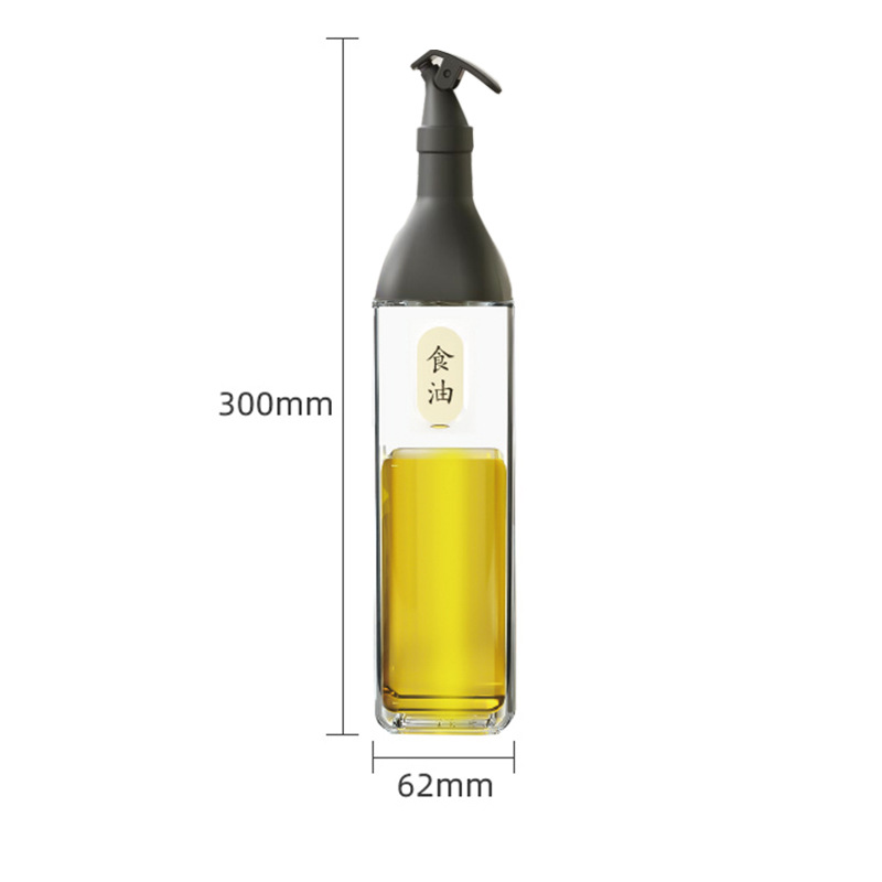 Leak-Proof Glass Small Oil Pot Household Kitchen Oil Dispensing Bottle Sesame Oil Bottle Oil Tank Vinegar Pot Soy Sauce Bottle Vinegar Bottle Oil Bottle Set