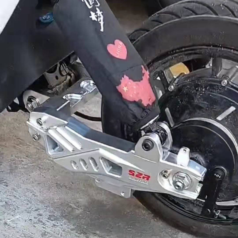 适用小米九号电动车新c90/c65/c40改装配件铝合金cnc鲨鱼款后平叉