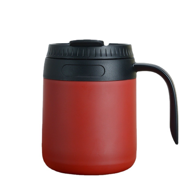 Factory Direct Supply Household Minimalist Thermos Cup with Handle Stainless Steel Insulated Coffee Pot Business Gift Cup Coffee Cup