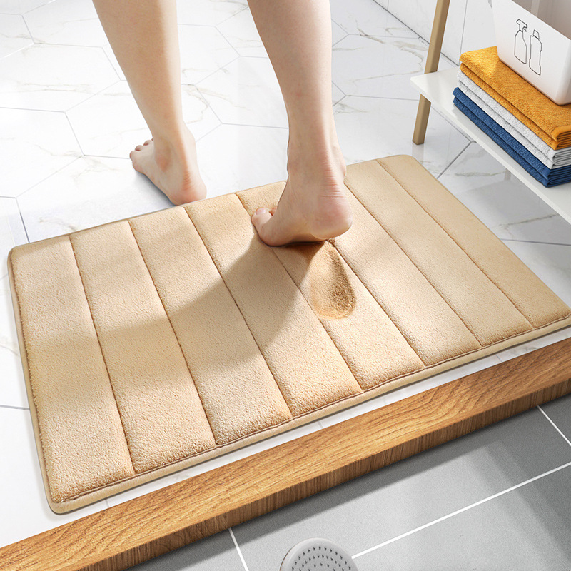 Beidi Cross-Border Home Thickened Bathroom Non-Slip Mat Memory Foam Floor Mat Household Water-Absorbing Quick-Drying Carpet Soft Mat