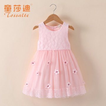 5女童纱裙1儿童夏装2女孩公主裙子3宝宝4夏季连衣裙6岁纯棉无袖潮