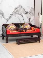 HF2X罗汉床实木新中式非洲金花梨仿古红木家具床榻小户型沙发床贵