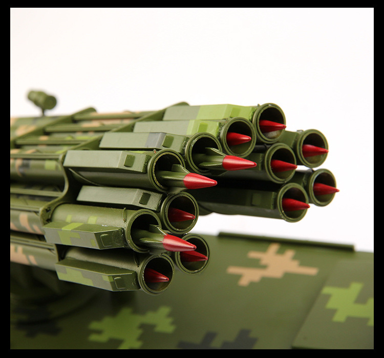 300毫米远程火箭炮模型 300火箭炮模型1:30 金属火箭炮导弹车模型