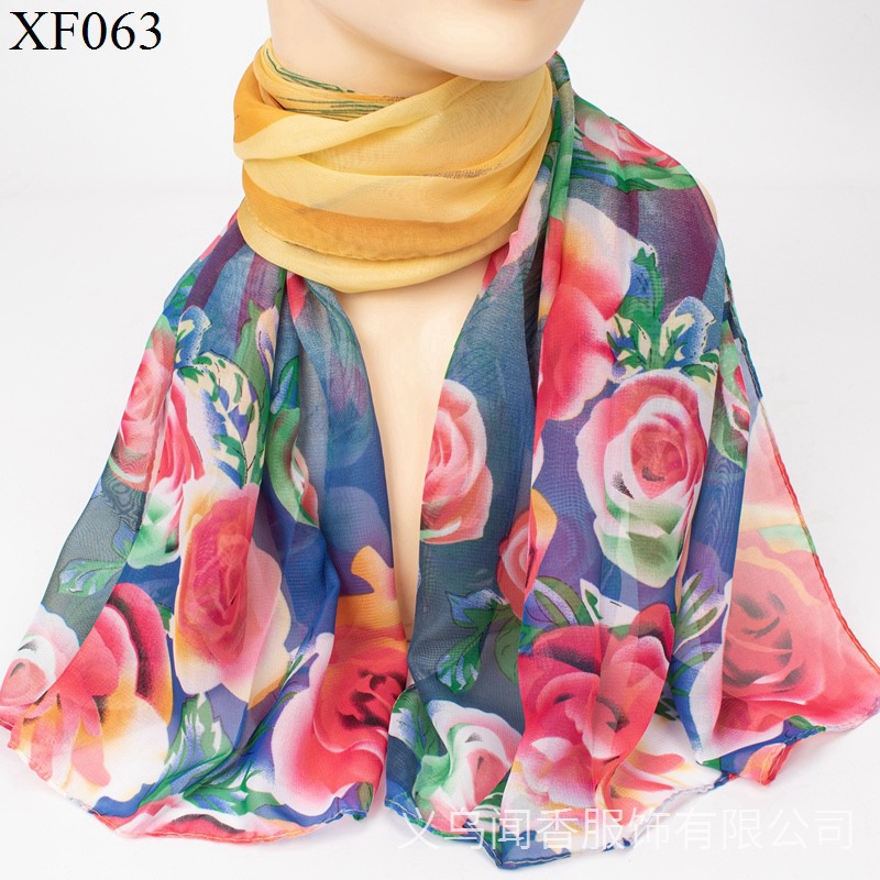 Women's Scarf Autumn and Winter Lightweight Chiffon Sun Protection Sunshade Scarf All-Match Fashion Outerwear Shawl Soft Neck Protection Scarf