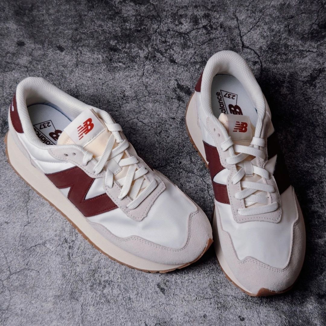 莆田纯原nb327系列元祖灰黑白酒红运动鞋男厚底增高秋冬复古情侣