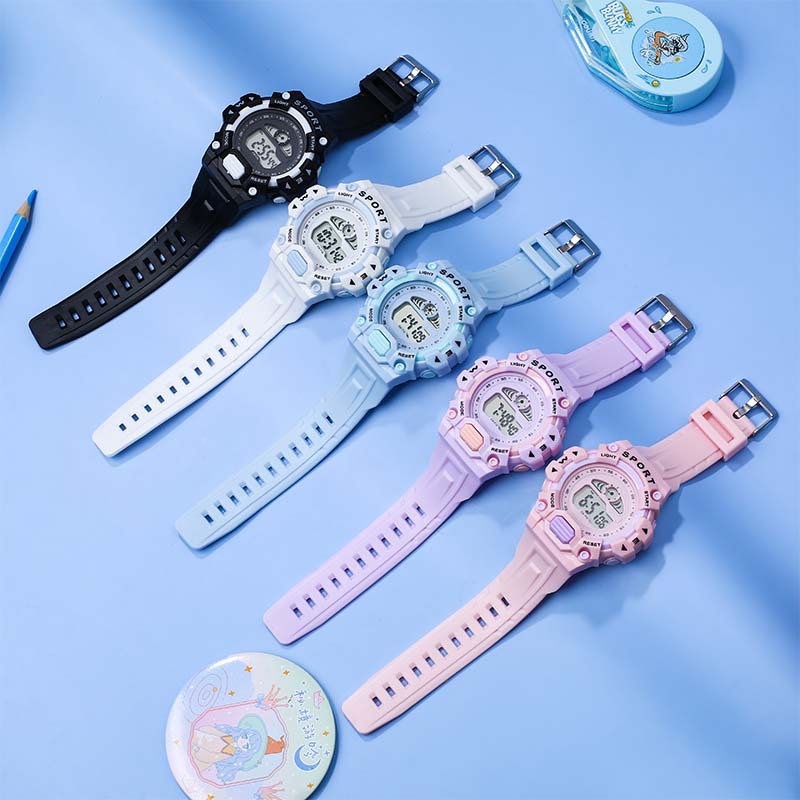 [Manufacturer] Watch Children Student Waterproof Electronic Watch Ins Style Sports Watch Wholesale Small Clear Man's and Woman's Watch