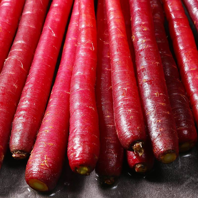 5斤云南大理农家紫胡萝卜野生迷你小胡萝卜生吃水果紫玉新鲜萝卜