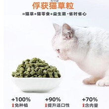 猫草片猫粒即食化毛球除毛球幼猫成猫猫零食小鱼干增加食欲厂批厂