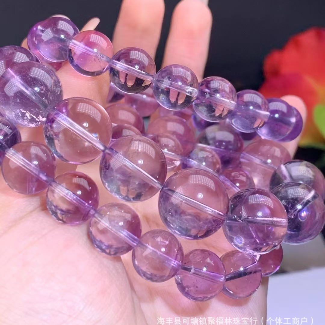 厂家直销 天然玻利维紫水晶手链 招财聚宝盆 可任意diy搭配-阿里巴巴