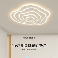 北欧客厅灯2023新款极简现代简约卧室灯书房智能护眼led吸顶灯具
