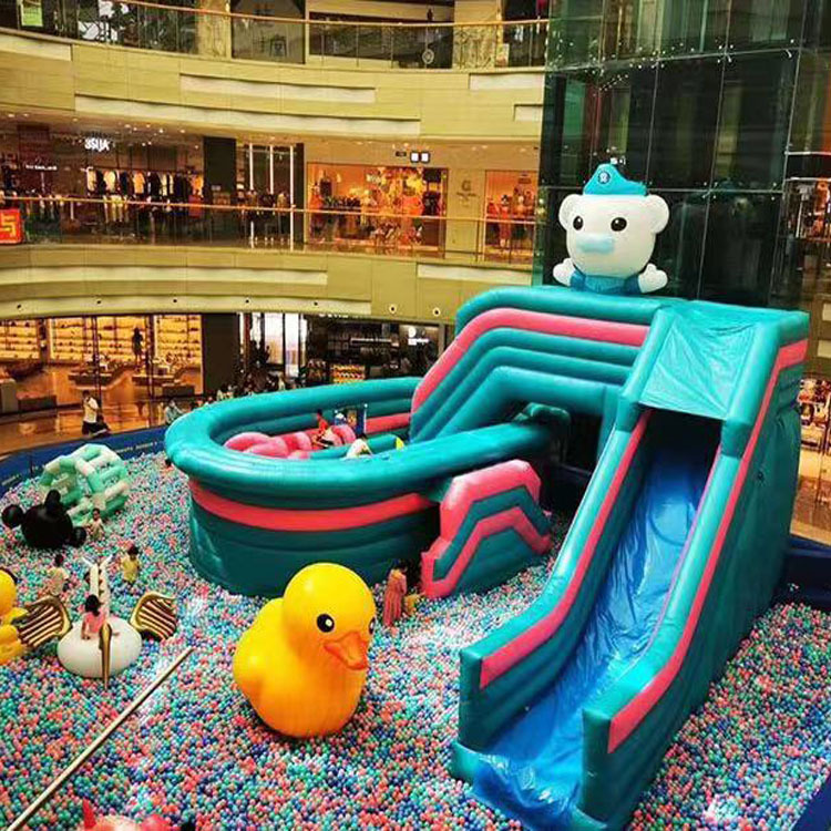 儿童充气城堡广场中庭室外滑梯乐园淘气堡跳床蹦床宝宝玩具游乐场