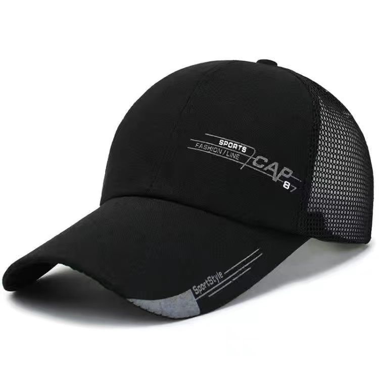 Hat Men's Summer Sun Hat Breathable Mesh Peaked Cap Fishing Sun Hat Outdoor Sun Protection Baseball Cap