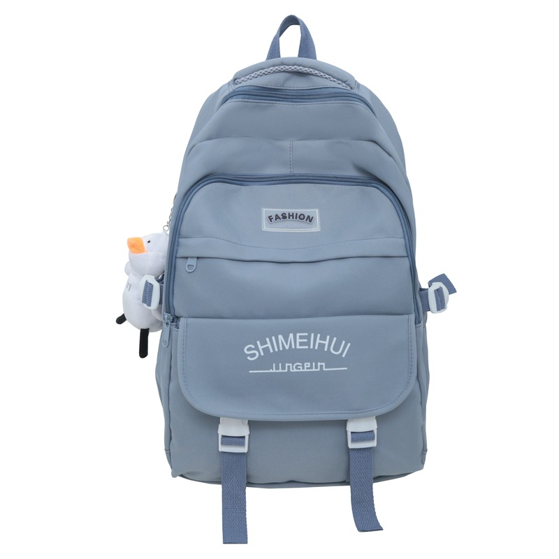 2023 New Student Backpack Korean Fashion Letters Couple Backpack Large Capacity Computer Backpack Factory Wholesale