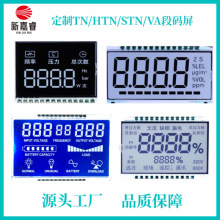 厂家供应段码lcd黑白液晶电量温度显示屏仪器仪表段码屏va断码屏