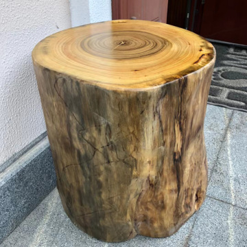 香樟木墩根雕凳子茶桌大板配椅茶几墩子树墩圆墩子木桩