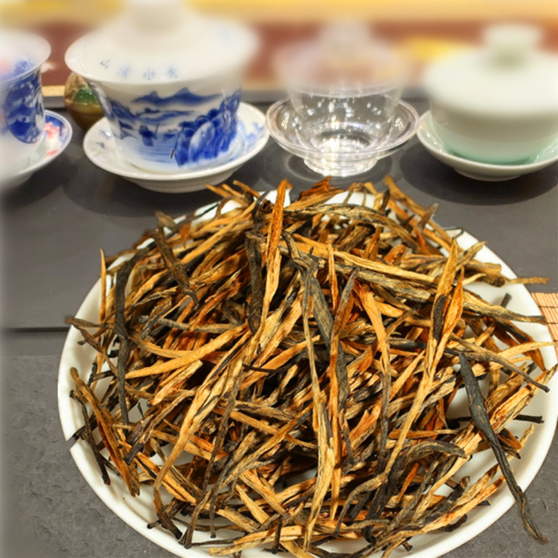 2023云南滇红松针红茶凤庆红茶理直条经典58红茶散装批发500g红针