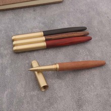 High Quality Copper WOOD RollerBall Pen brass Ebony spinning